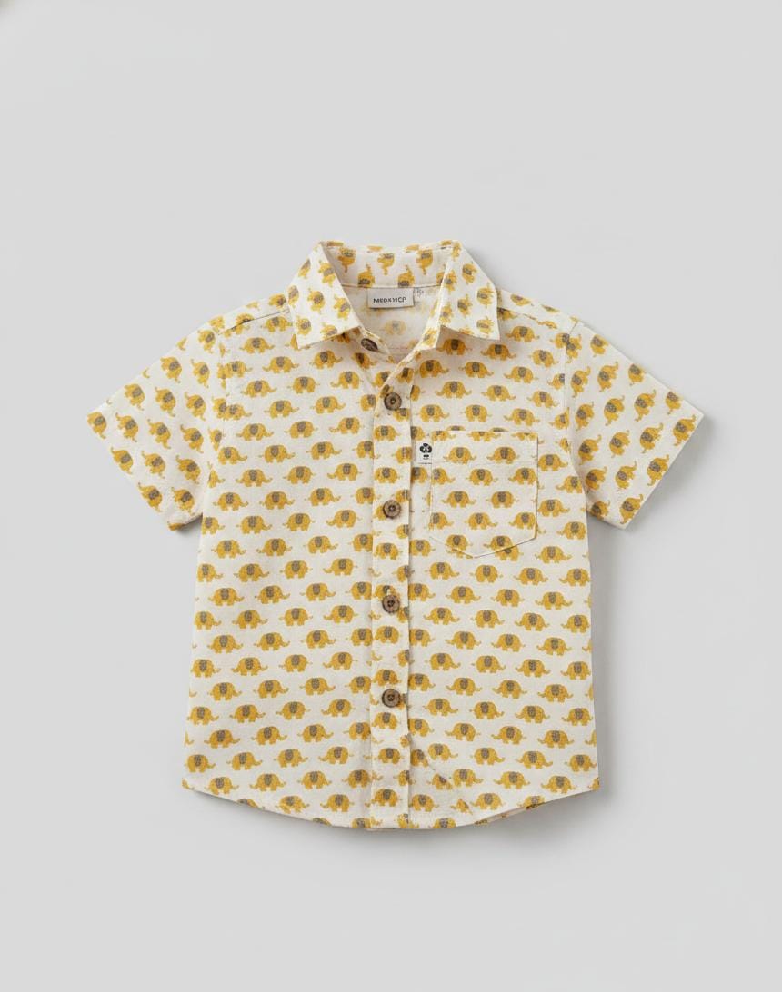 Pure cotton kids half sleeve shirt