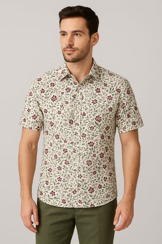 Fabric - Pure Cotton  All-over floral design